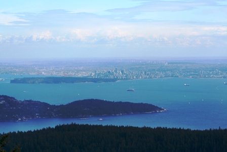 View from Mt. Gardner, Bowen Island