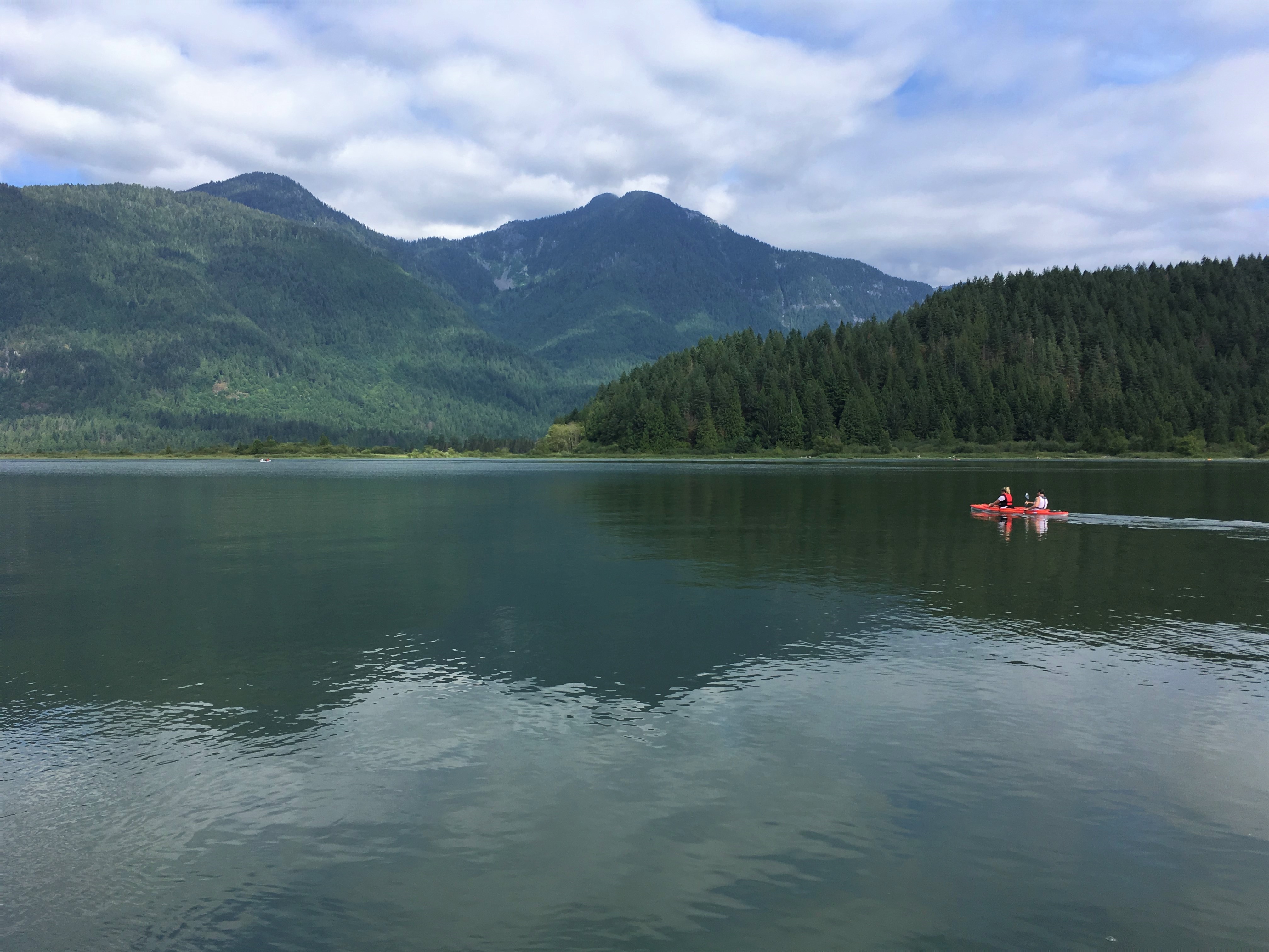 Pitt Lake mit dem Kanu