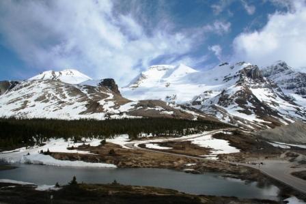 Athabasca Gletscher, kanadische Rocky Mountains