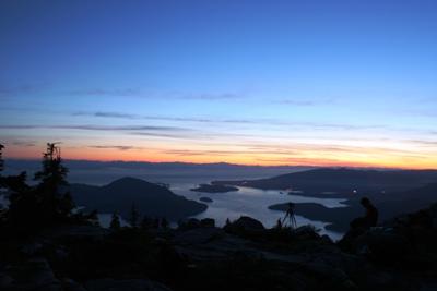 Sonnenuntergang auf den Vancouver Lions