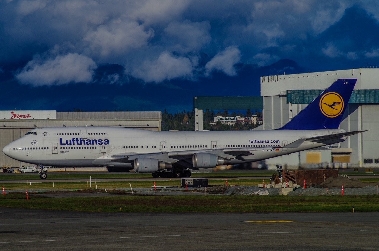 Lufthansa am Vancouver Flughafen