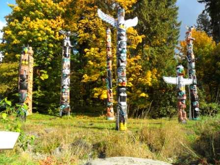 Stanley Park, Totem Poles