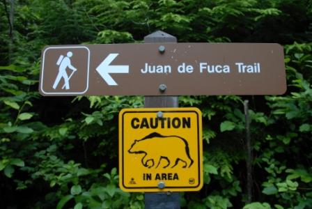 Juan de Fuca Trail - Schild