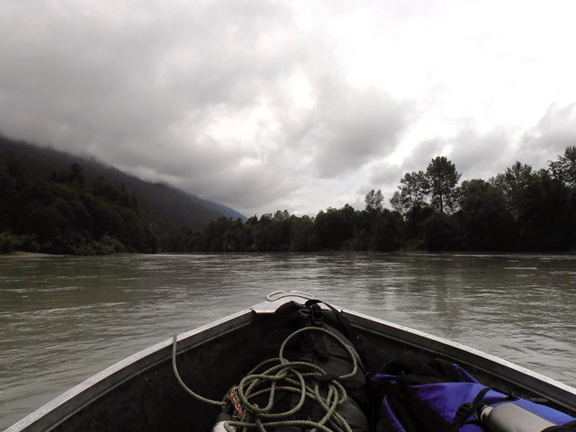 Ueberquerung des Squamish River