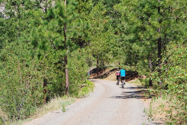 Radfahren auf dem Kettle Valley Trail