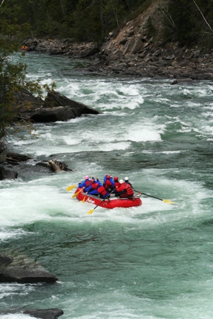 Rearguard Falls, Rafter