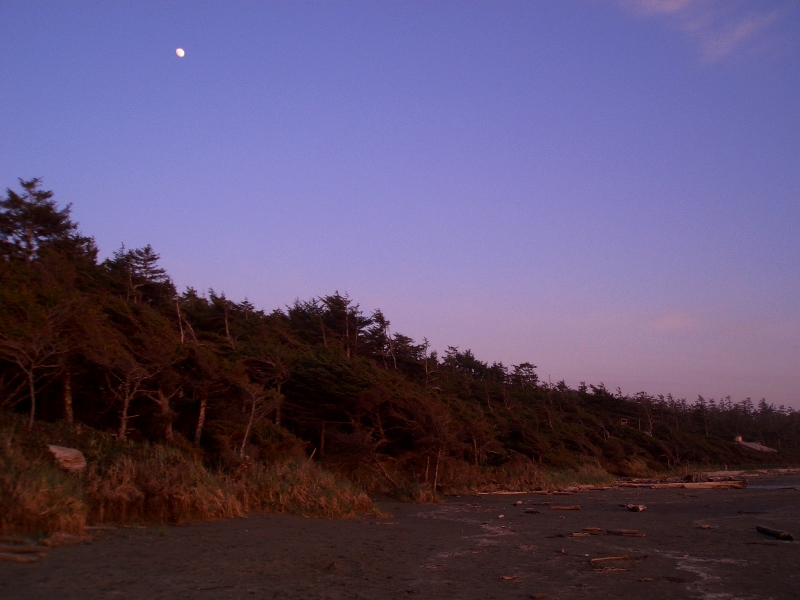 Tofino, Abend am Strand