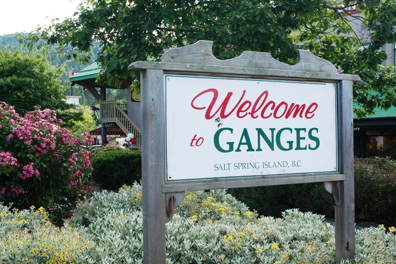 Ganges, Salt Spring Island - schild